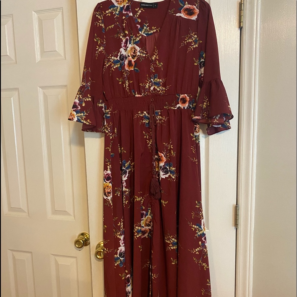 Threadsence  Fall Maxi Dress